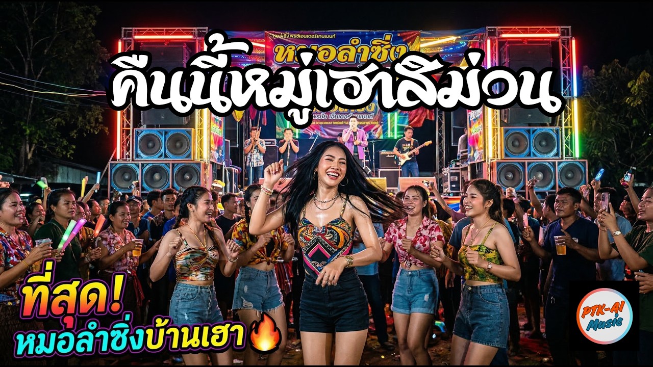 คืนนี้หมู่เฮาสิม่วน-ลูกทุ่งหมอลำแดนซ์ลืมเศร้า PTK-AI Music