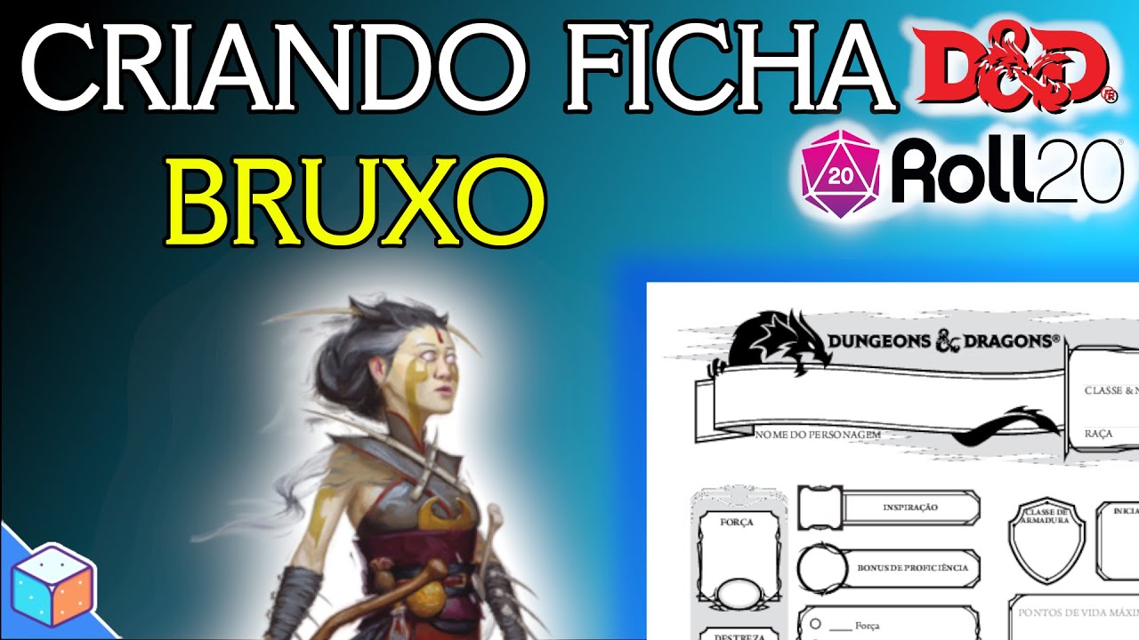 Criando ficha de uma BRUXO elfo - D&D 5e no Roll20
