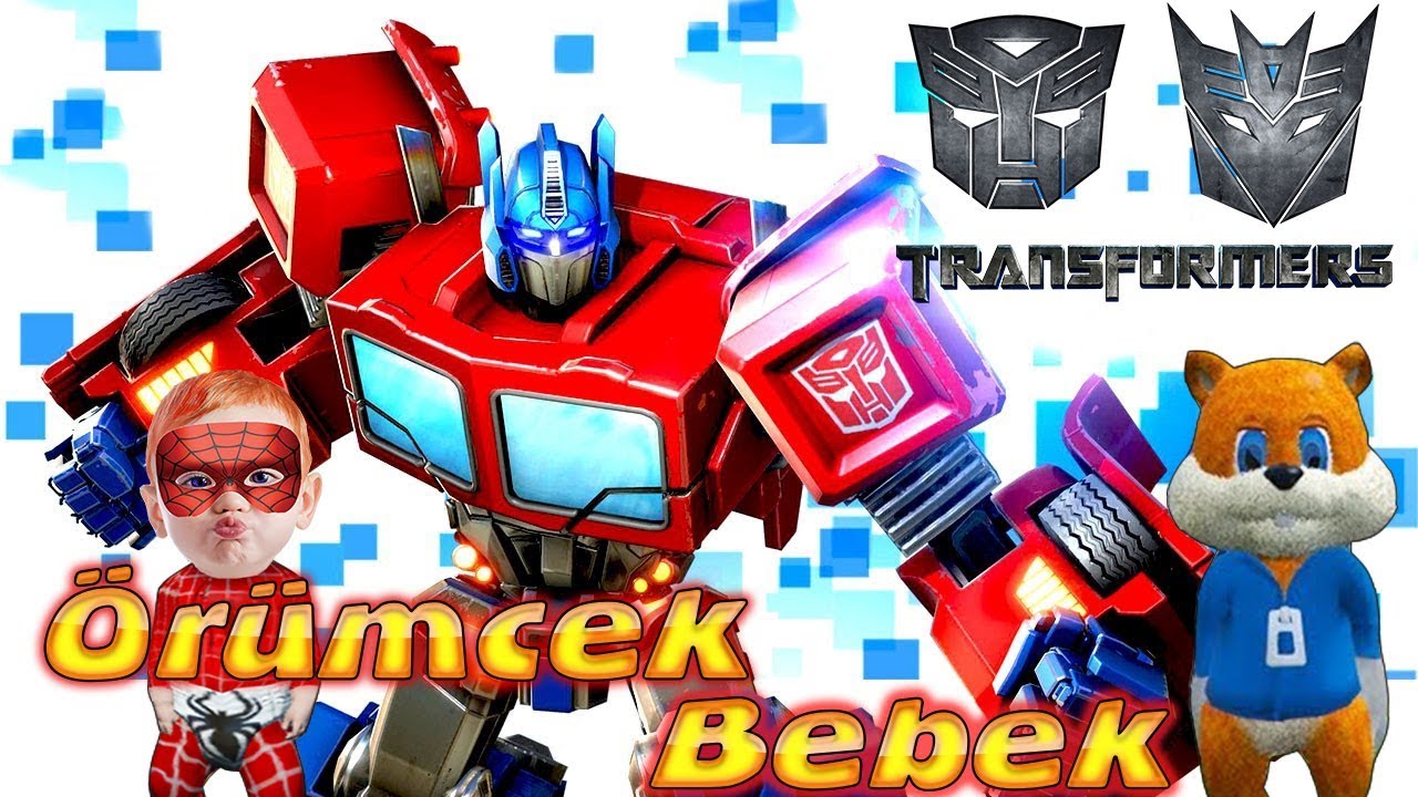 Örümcek Bebek ve Sincap Transformers Oynuyor Örümcek Bebeğin Tablet Oyunları
