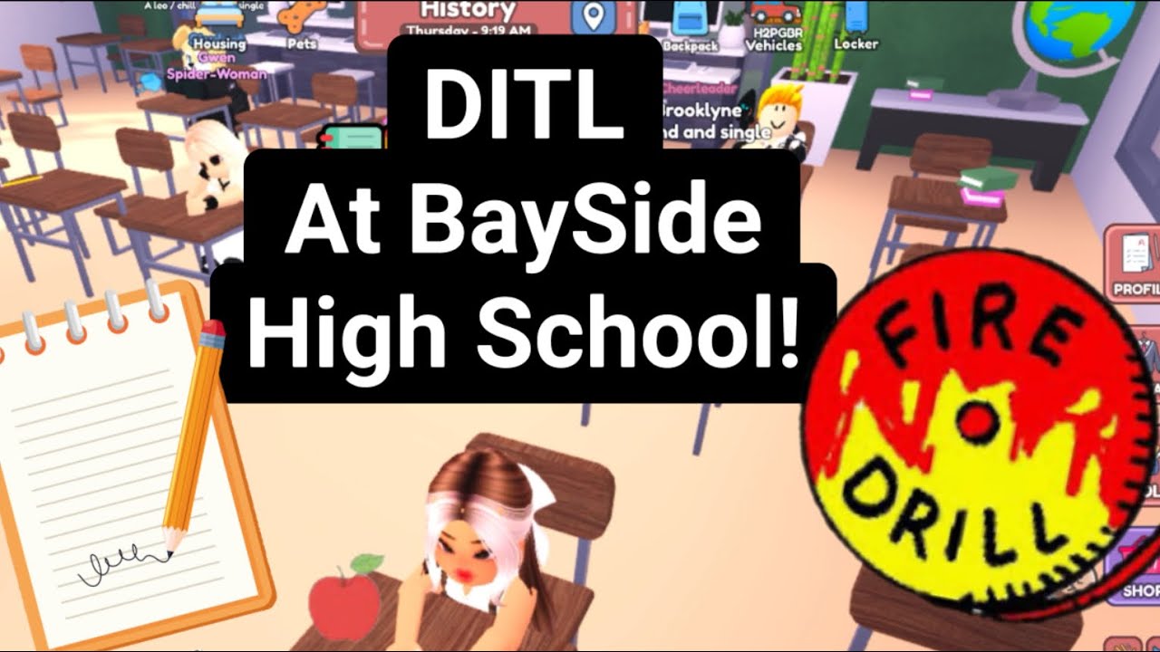 GRWM Roblox’s Bayside high school/ DITL of a high schooler in Roblox #roblox #grwm