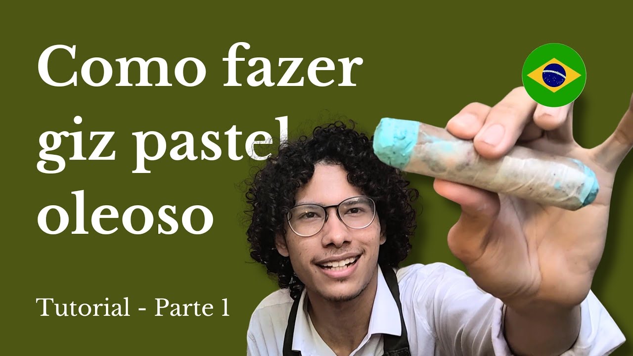 Como fazer giz pastel oleoso - Tutorial Parte 1 - Português Brasil
