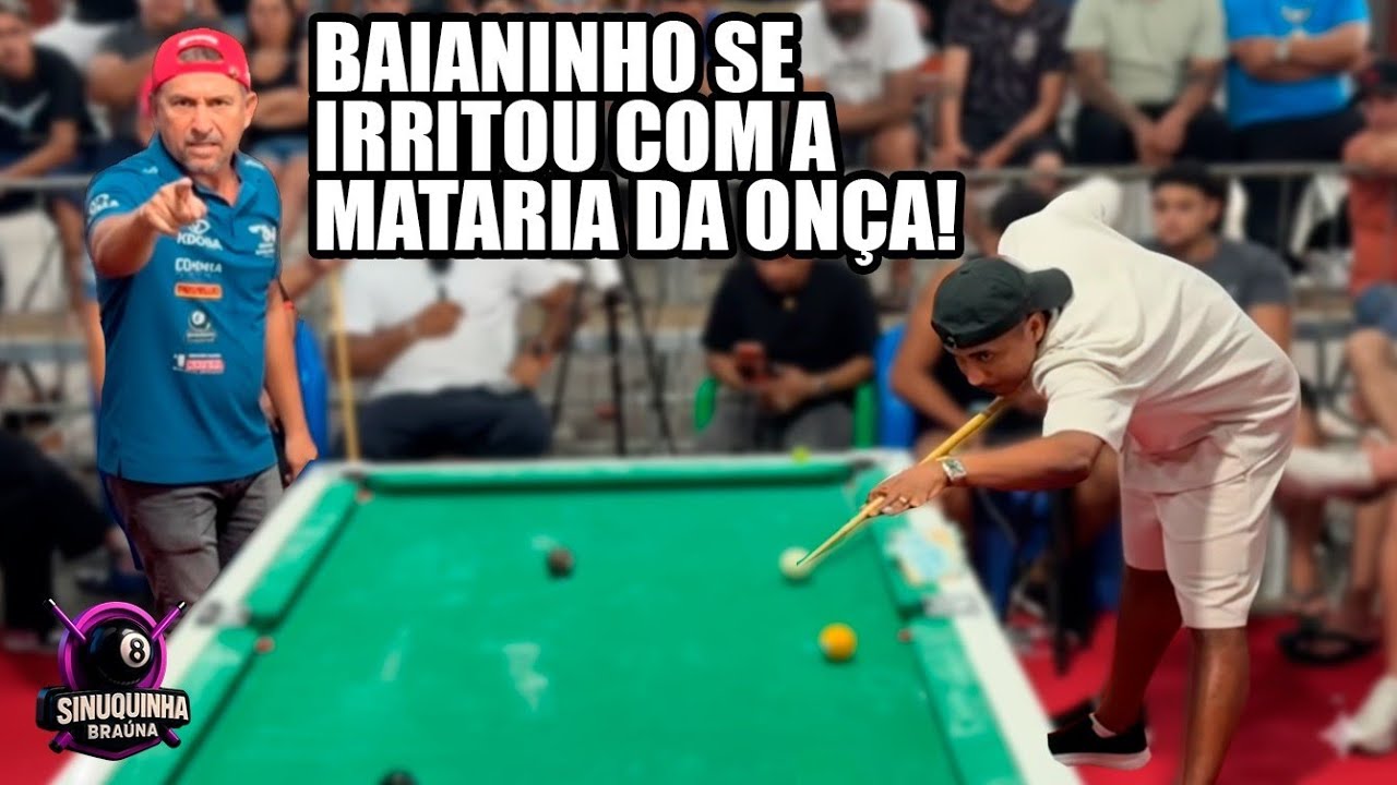 Baianinho de Mauá vs Maycon TF 🔥 A MAIOR RIVALIDADE da Sinuca Brasileira | R$20 MIL EM JOGO
