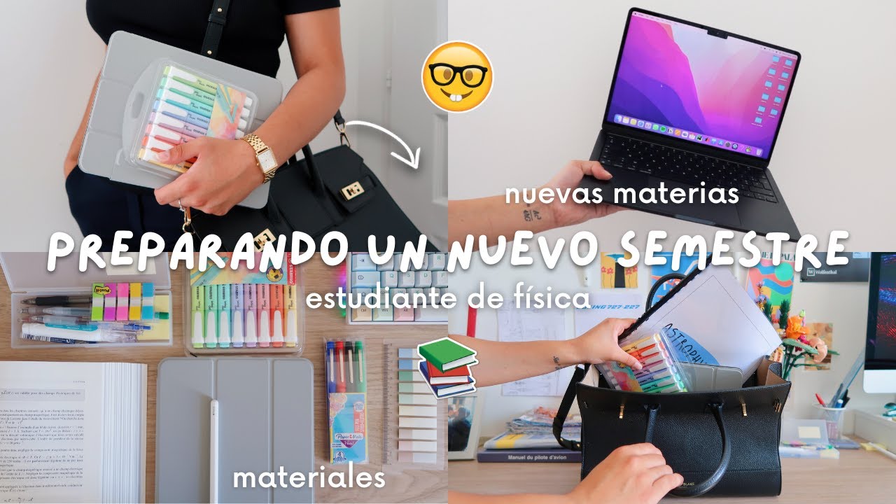 Preparándome para un Nuevo Semestre de Universidad: Organización, Materiales, Bolso, etc