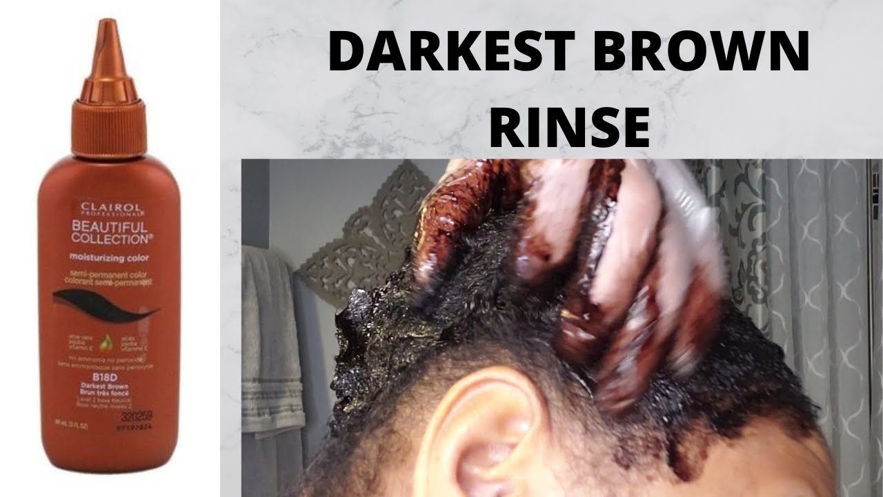 BEAUTIFUL COLLECTION: DARKEST BROWN  HAIR RINSE