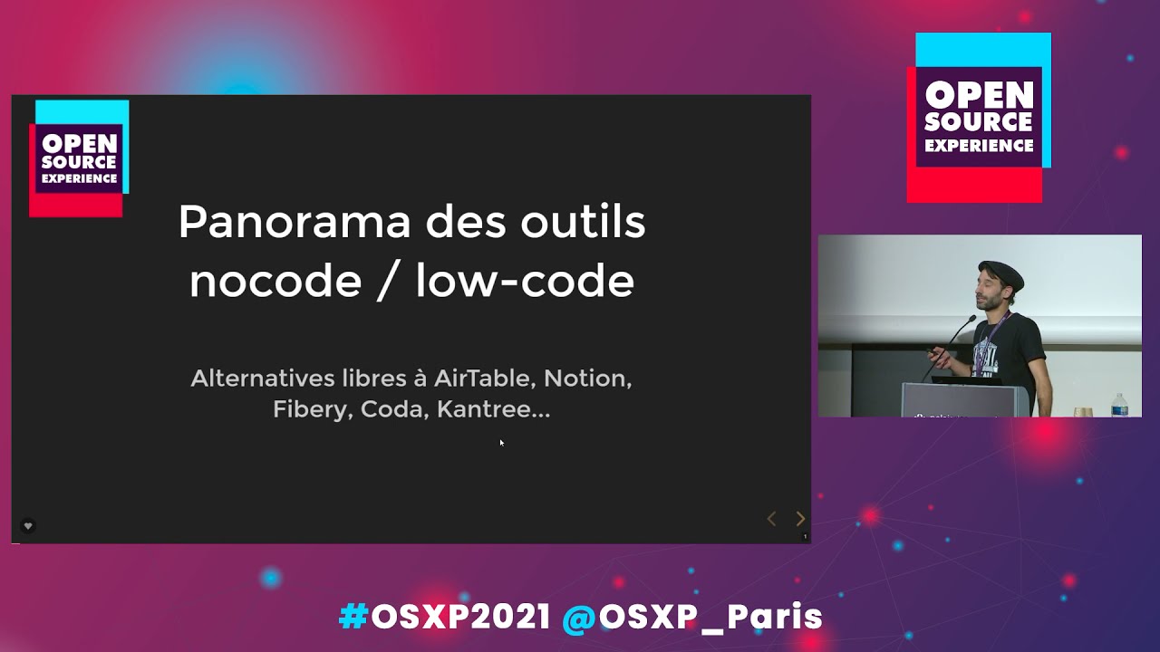 Open Source Experience 2021 - Panorama des outils nocode / low-code, alternatives à AirTable