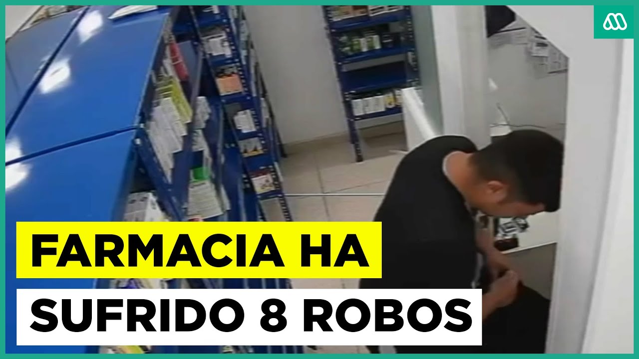 Farmacia de la Región Metropolitana ha sido asaltada ocho veces por el mismo ladrón