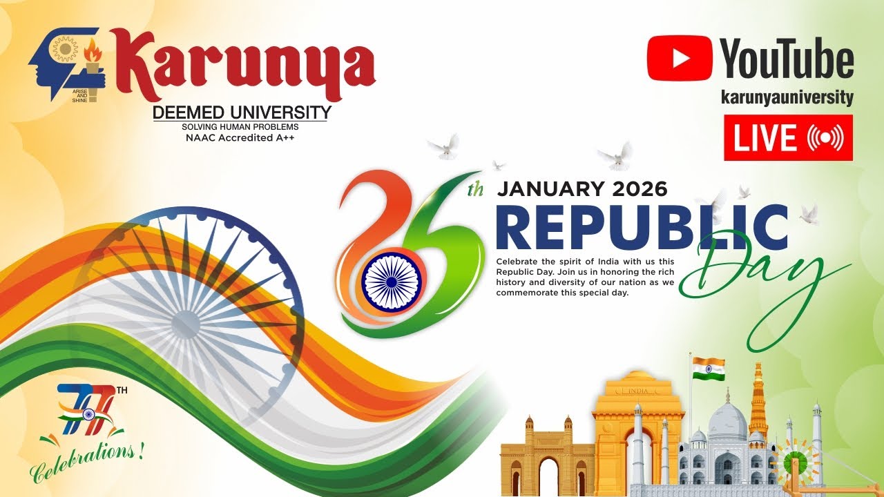 Republic Day Celebration 2026 | Jan 26 | Karunya University | Coimbatore