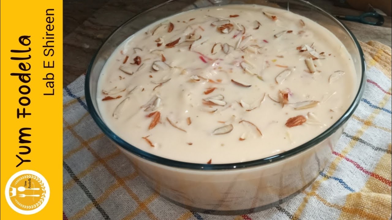 Lab e shireen easy and quick recipe  just in 5 ingredients by yum foodella.