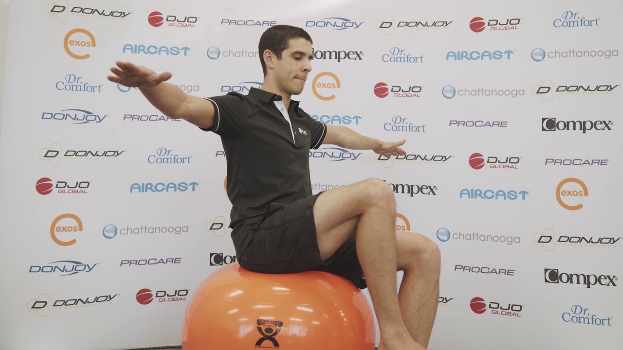 Exercises to Strengthen Core & Trunk Muscles Using Cando Inflatable Exercise Ball - St Ives P&STC