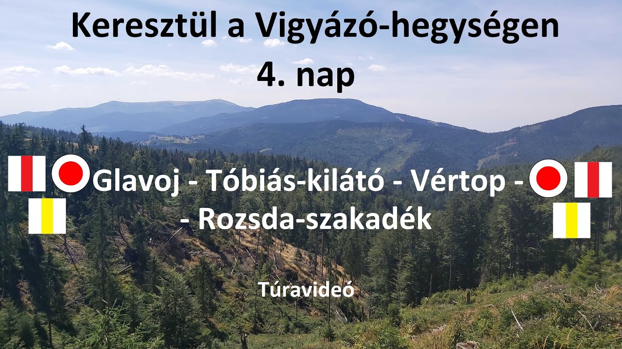 Túravideó: Keresztül a Vigyázó-hegységen 4. nap: Glavoj - Tóbiás-kilátó -  Vértop - Rozsda-szakadék