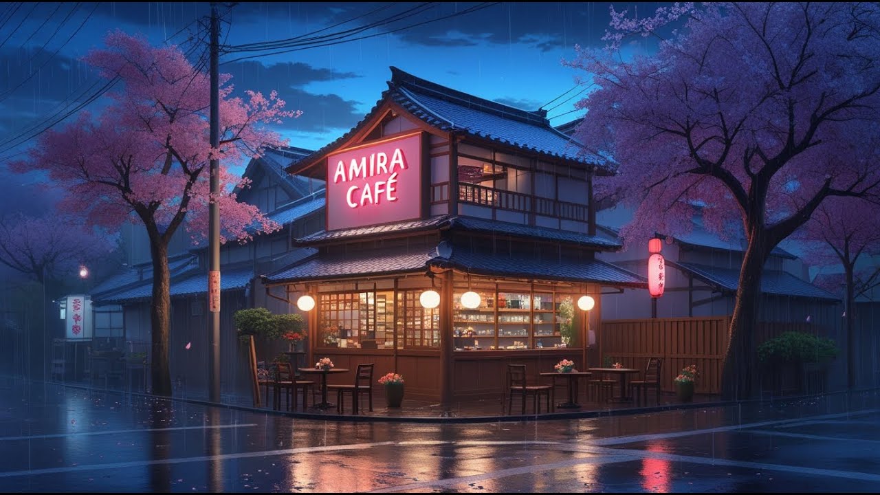 Focus Under Rainy Skies ☔ Lofi Hip Hop for Nostalgic Study in 90s Coffee Shop