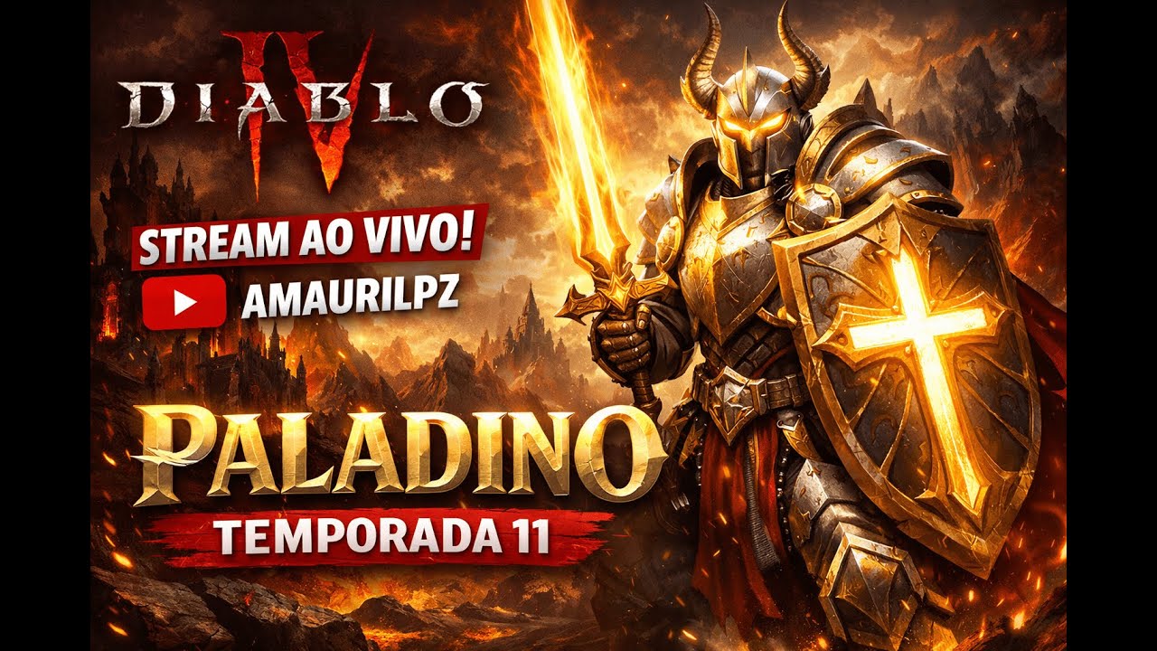 Paladino Aura farmando - Melhores builds AQUI!