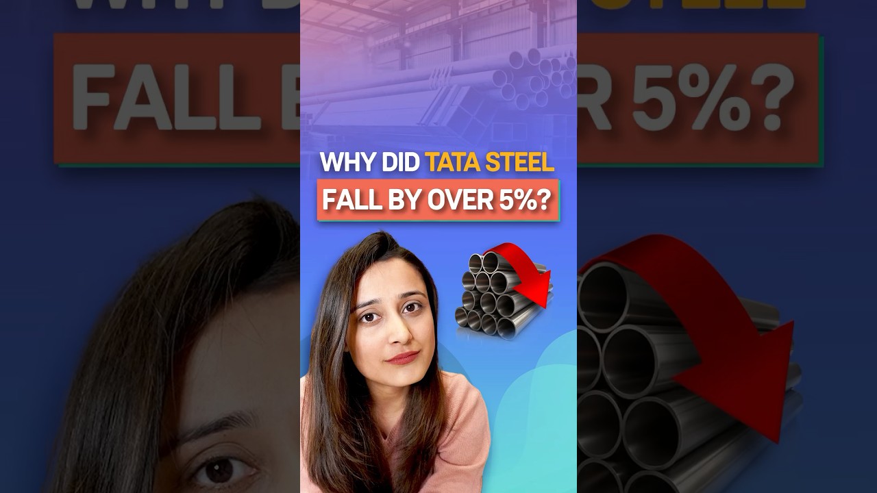 Why did Tata Steel fall by over 5%? 