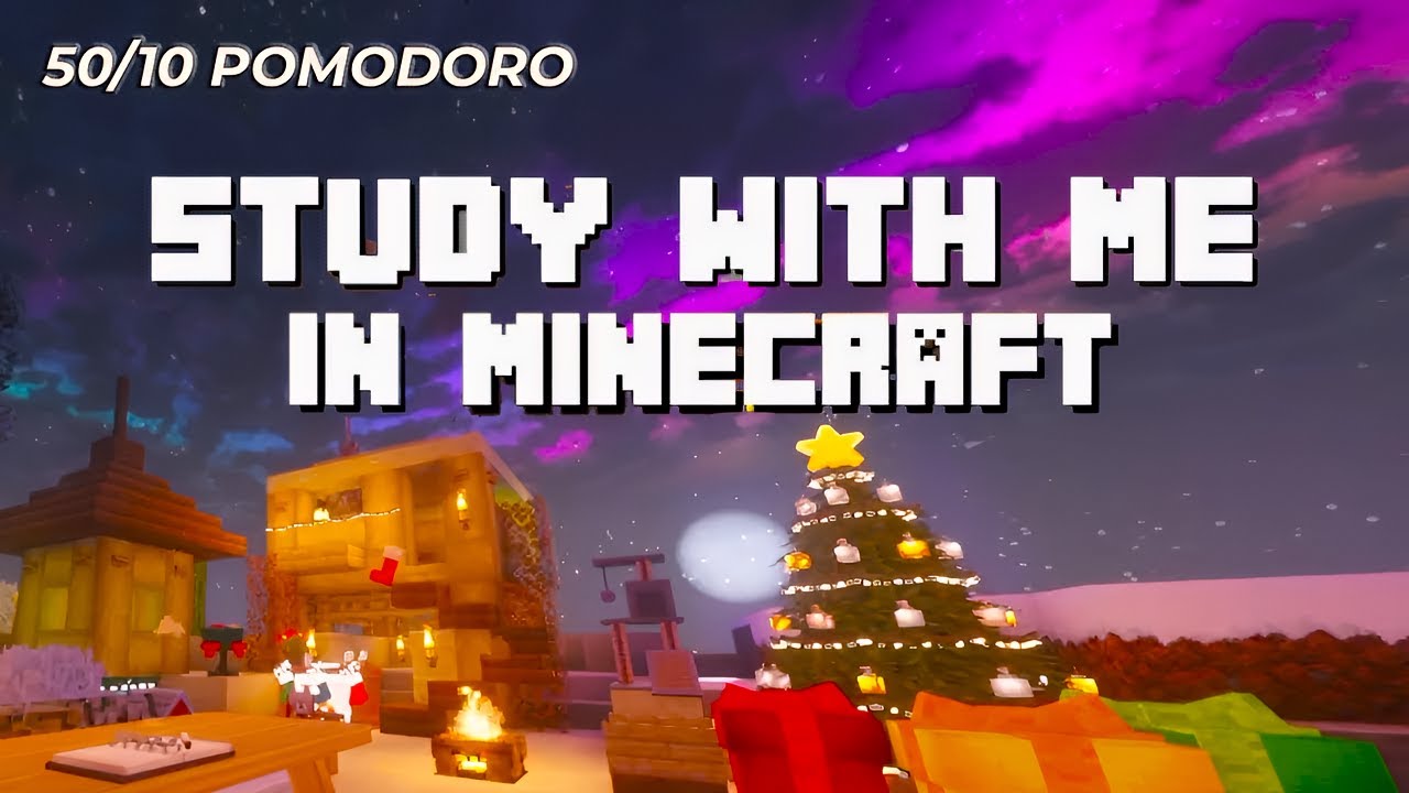 Study/Work With me in the Northern Lights | 50/10 Pomodoro | Keyboard Sounds ASMR