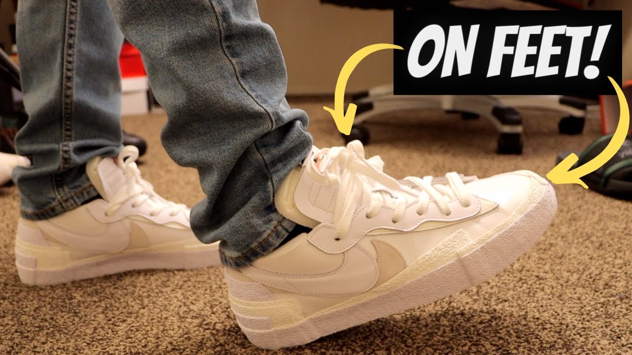Nike Blazer Low x Sacai White Unboxing + On Feet!