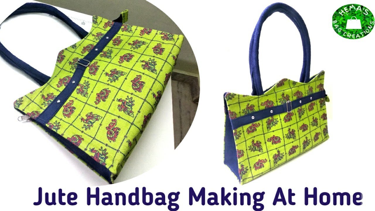 #DIY #Jute Bag #Manufacturing Process/ Jute Handbag Making At Home/Jute Bag Designs/#Handbag #Sewing