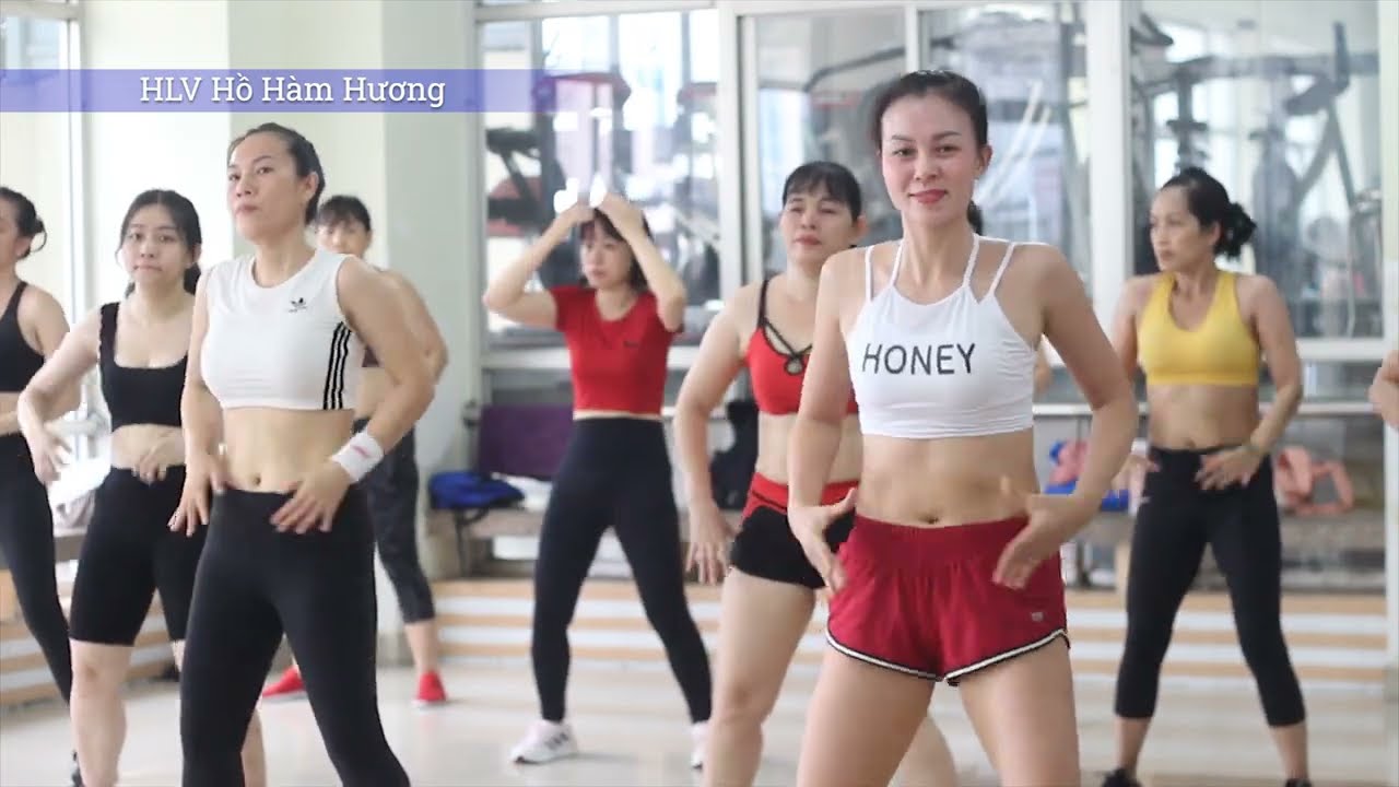 Bài Aerobic giảm cân - thử thách giảm cân trong 30 ngày tại nhà cùng HLV Hồ Hàm Hương | Aerobic 58