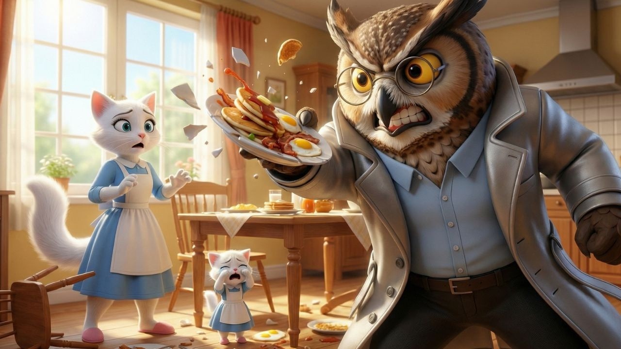 Selfish Owl Dad Picks Research Over Family – Instantly Karma Hits!