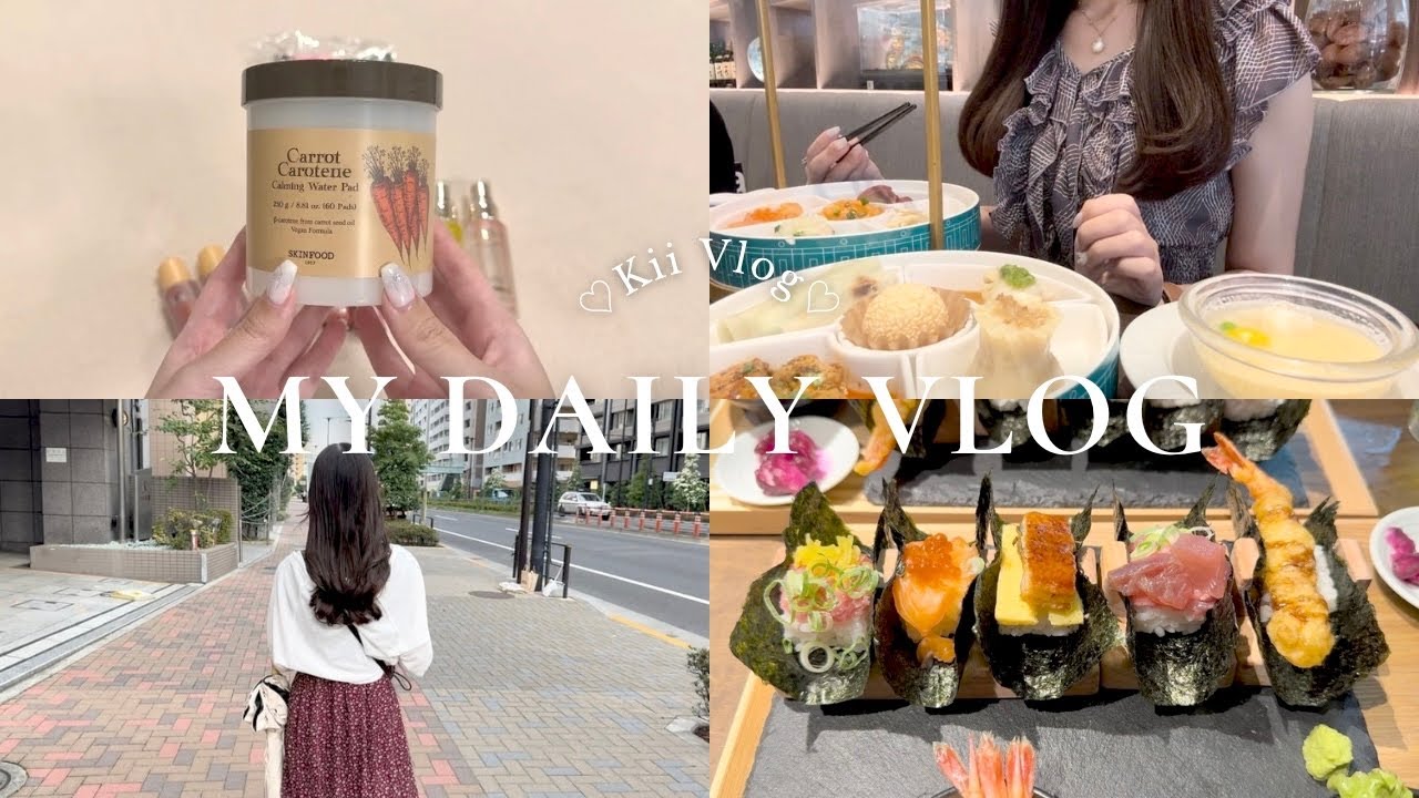 〔vlog〕しんどい日も楽しく過ごす都内OLの日常🤍副業について👩🏻‍💻,朝活でつくる自分時間☀️｜Qoo10メガ割,購入品紹介💄,都内カフェ巡り,えーちゃん食堂🍜｜社会人の日常,社会人の休日