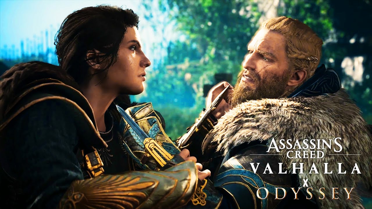 Eivor vs Kassandra Fight Scene (Assassin's Creed Crossover Stories) Valhalla and Odyssey 4K UHD