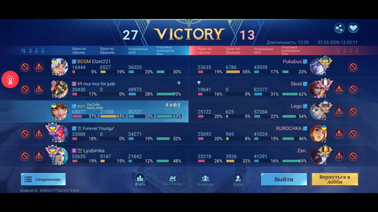 153⭐ Утро начинается с MLBB🥴 33 день ⌚