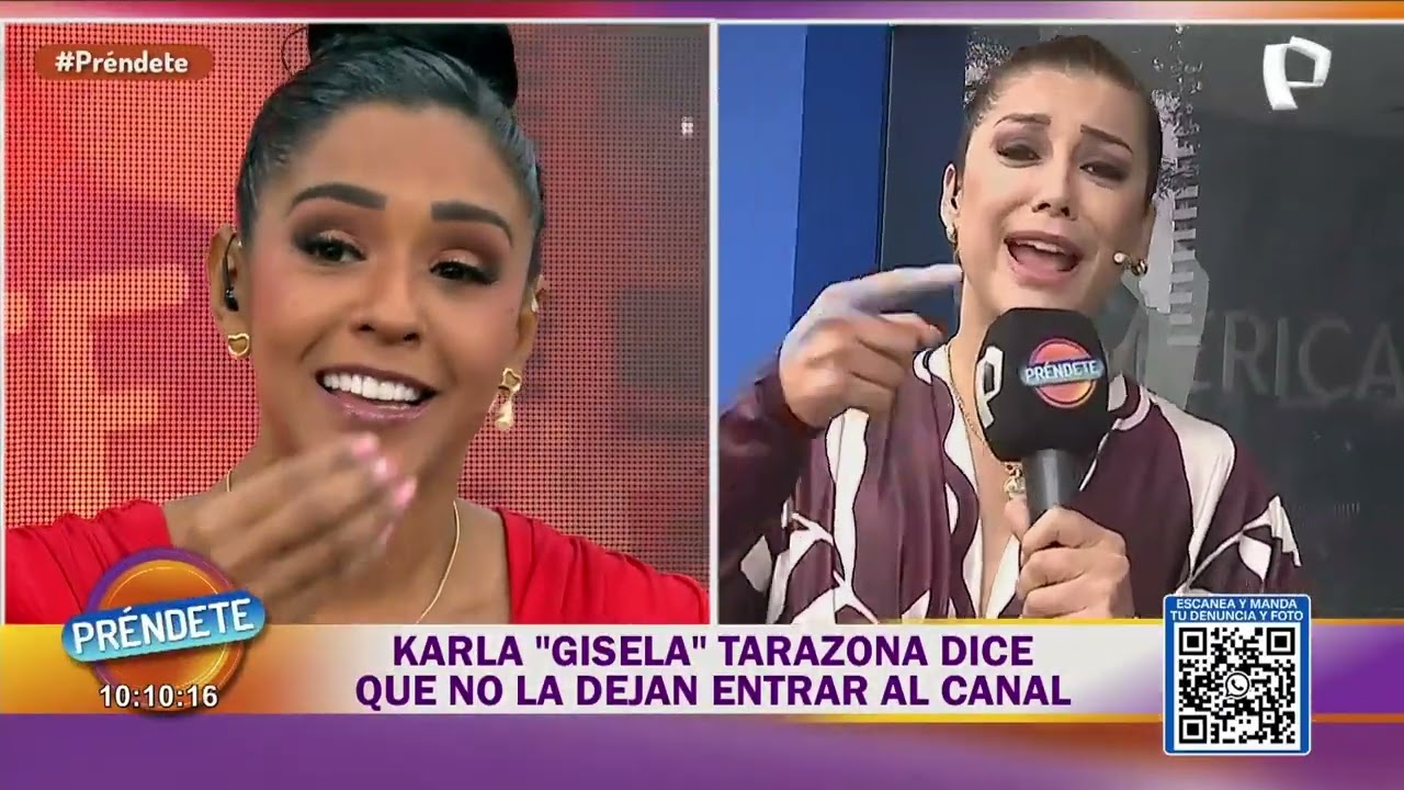 &iquest;A Karla Tarazona no le dejan entrar al canal?