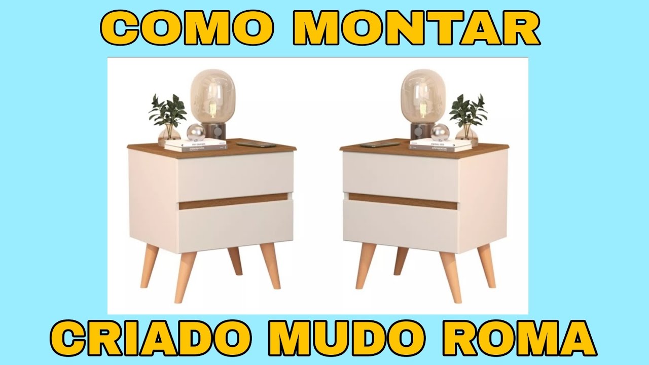Como montar mesa cabeceira roma com pés passo a passo