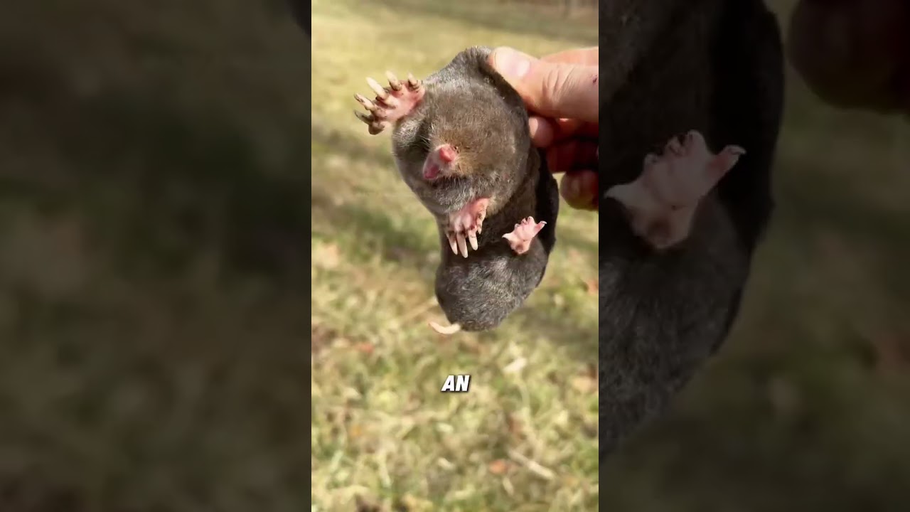 Moles that live underground #animals #funnyanimal #funny #cute #mole