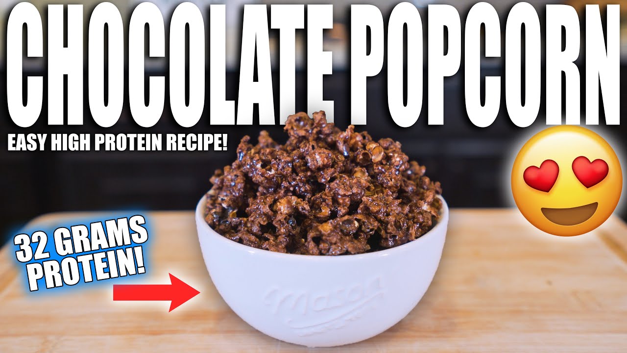 ANABOLIC CHOCOLATE CANDY COATED POPCORN | Easy High Protein Bodybuilding Dessert Recipe