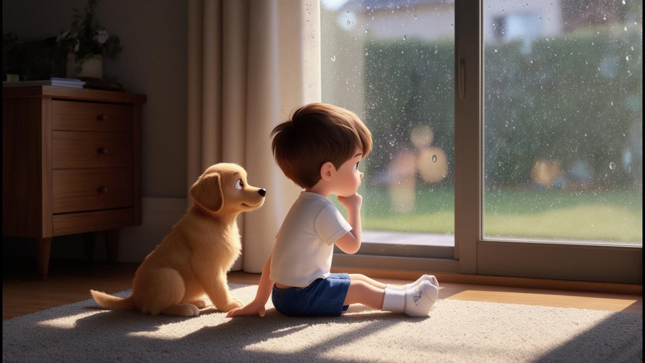 Ben and Milo wait for the Rain
