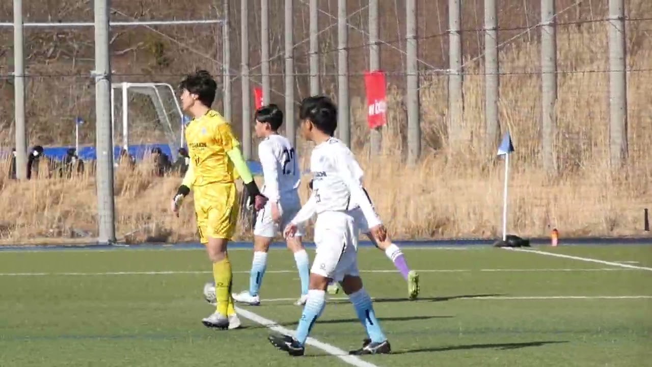 20260105 New Balance Cup TRM 藤枝東B 3-1 桐生第一B 後半15分 藤枝東B 23礒邉准平→18北川翔大→21本多力 逆転ゴール 2-1