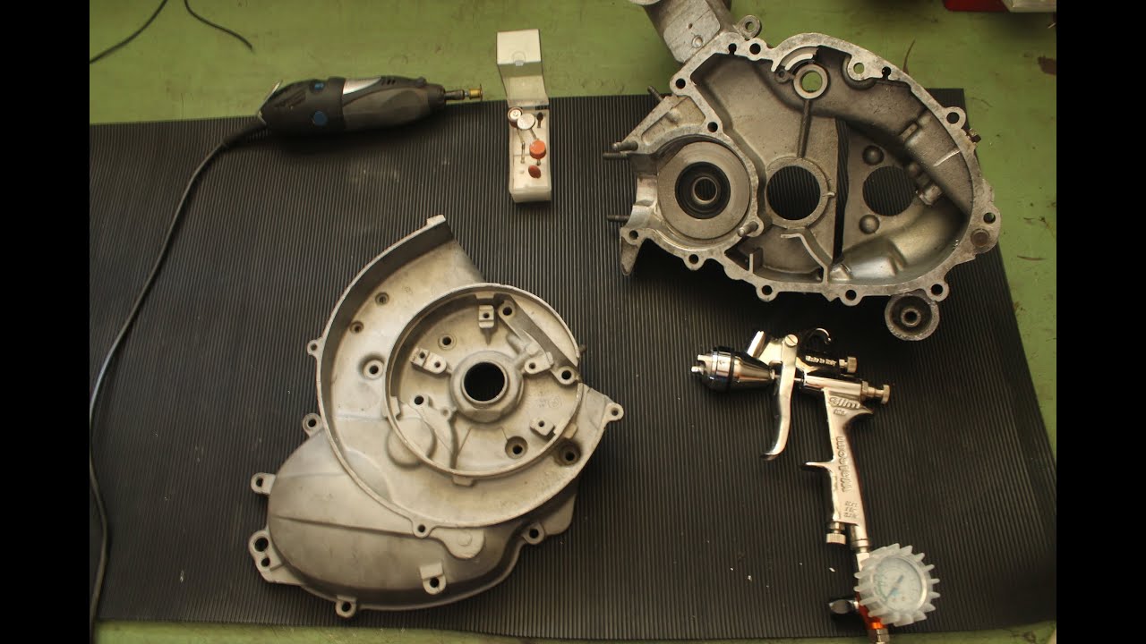 pulizia e verniciatura carter vespa - Vespe tutorial
