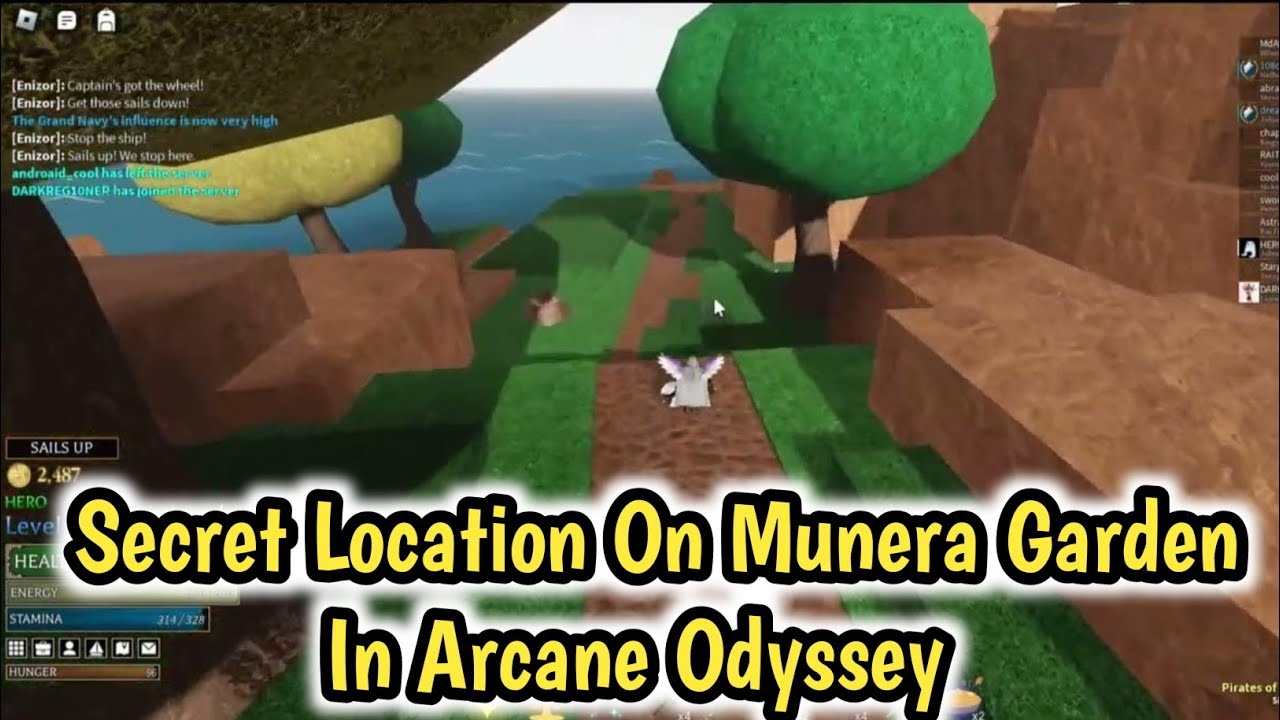 Secret Location On Munera Garden In Arcane Odyssey l Arcane Odyssey Secret Location