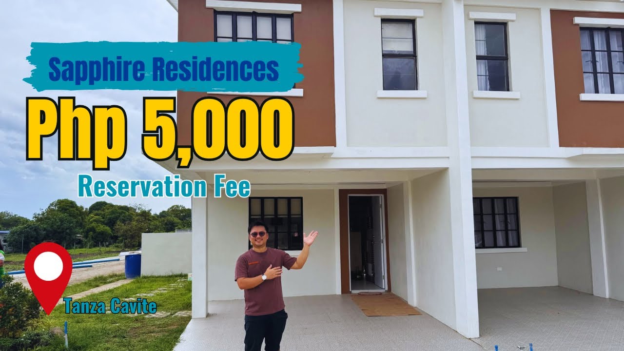 Only 5,000 Reservation Fee/ 58sqm House and Lot Sapphire Residences Tanza Cavite