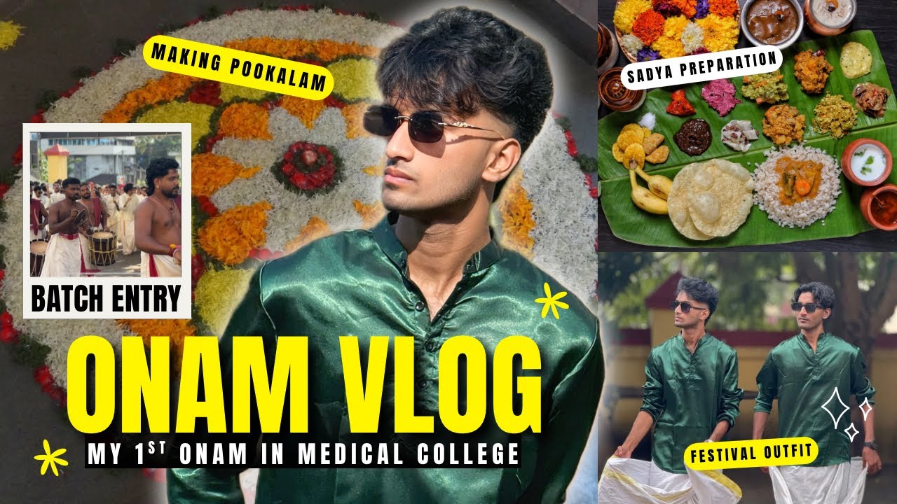 ONAM VLOG 🌸 MY 1st ONAM CELEBRATION IN MEDICAL COLLEGE | GOVT MEDICAL COLLEGE MANJERI