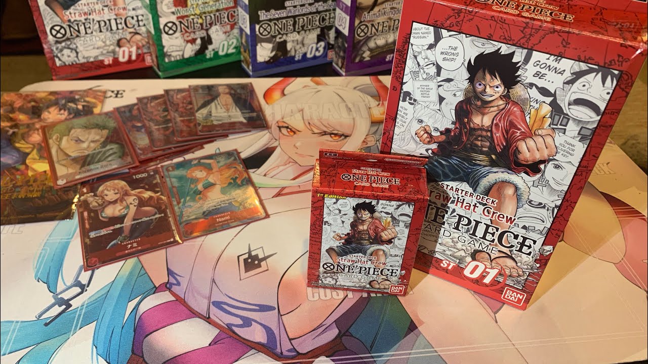 *1st Edition* STRAW HAT CREW STARTER DECK OPENING ST-01