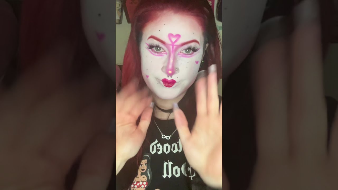 Pink Gothic Valentines Day | Pink Goth | Love Goth | Makeup Tutorial 
