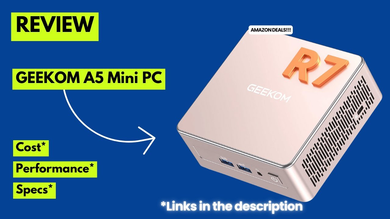 GEEKOM A5 Mini PC Review | Ryzen 7 5825U Power, 4-Screen 4K & 3-Year Warranty