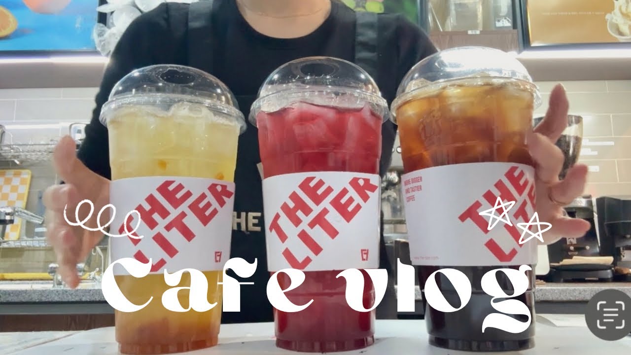 Cafe vlog | 🌈🌈알록달록 색이 예쁜 음료🥤🥤 | 더리터카페알바 | 음료제조영상 | 카페알바브이로그 cafe asmr✨