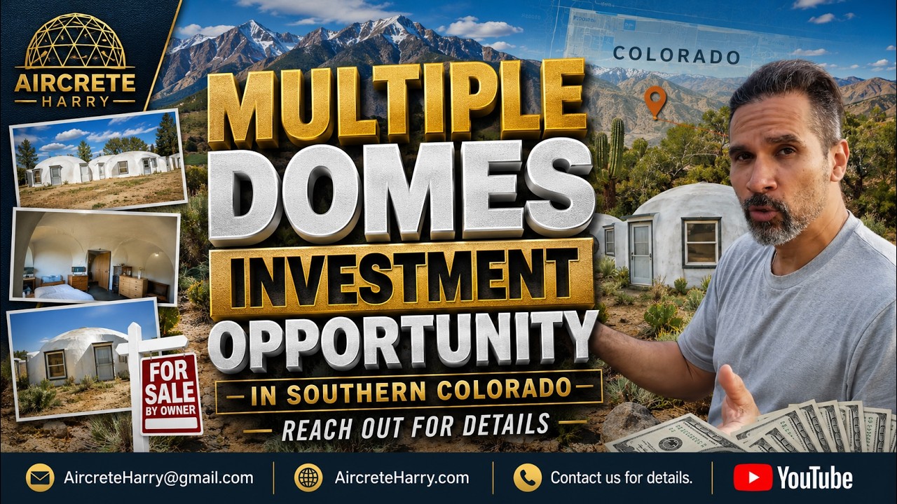 Multiple Domes | Investment Opportunity #aircreteharry #aircrete #domehome #dome #investment #ideas