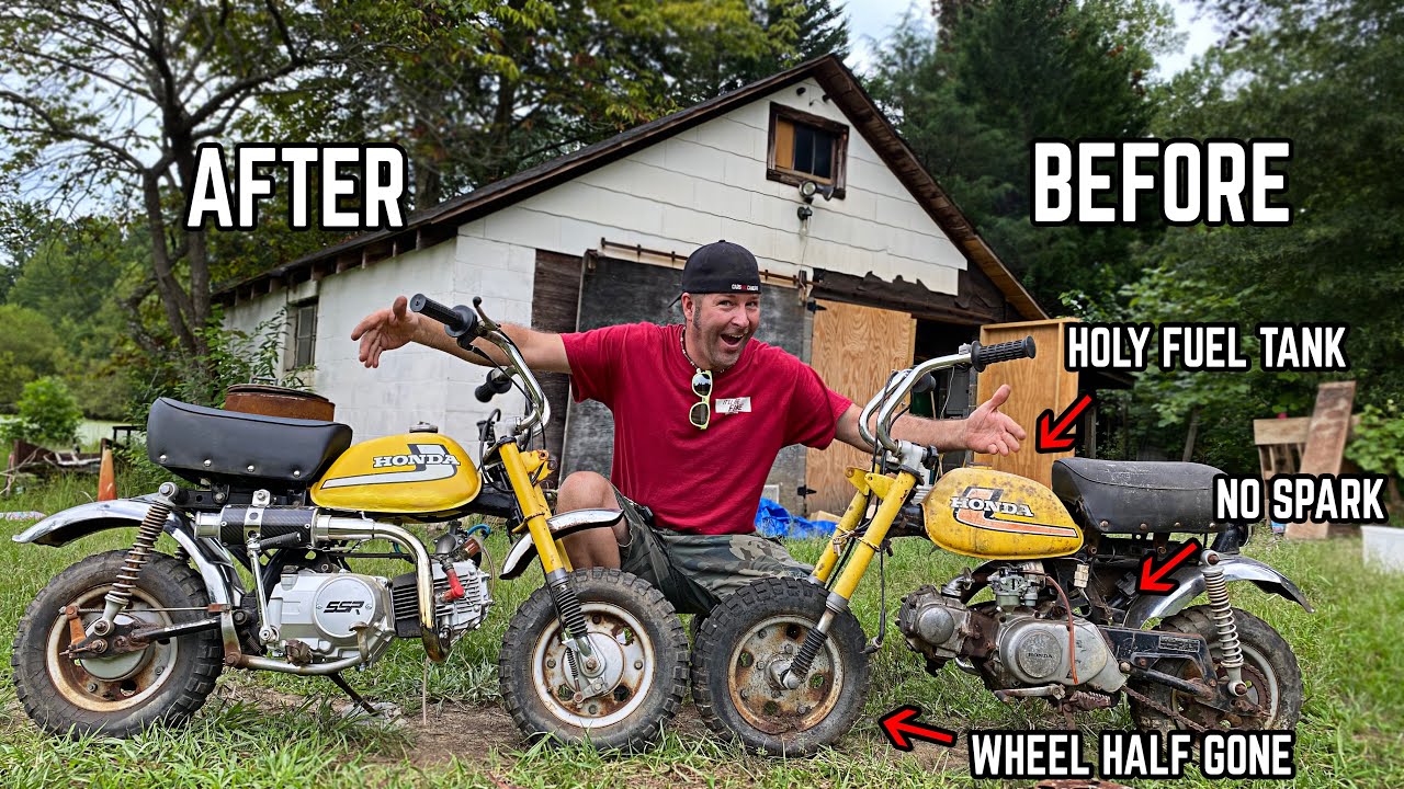 Honda Z50 Budget Restoration + 125cc Swap! Restoring a 1976 Honda Mini Bike
