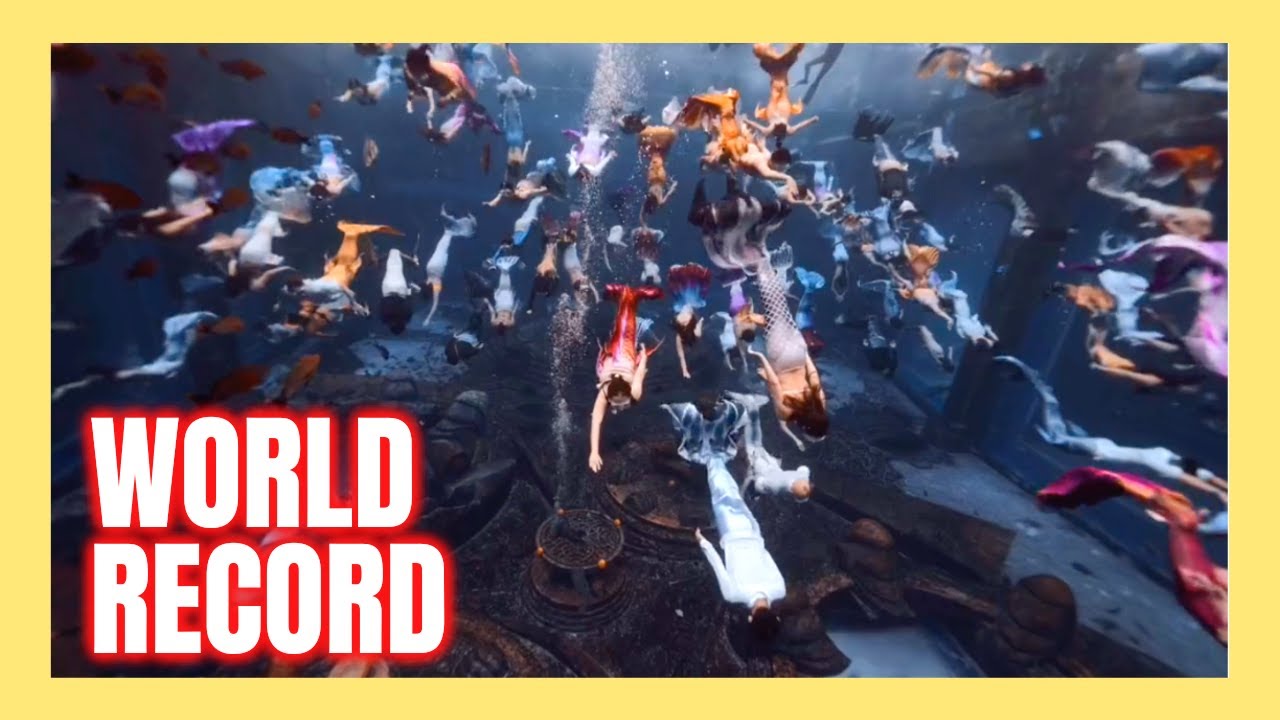 World record: 110 mermaids #55 Best of China #Shorts