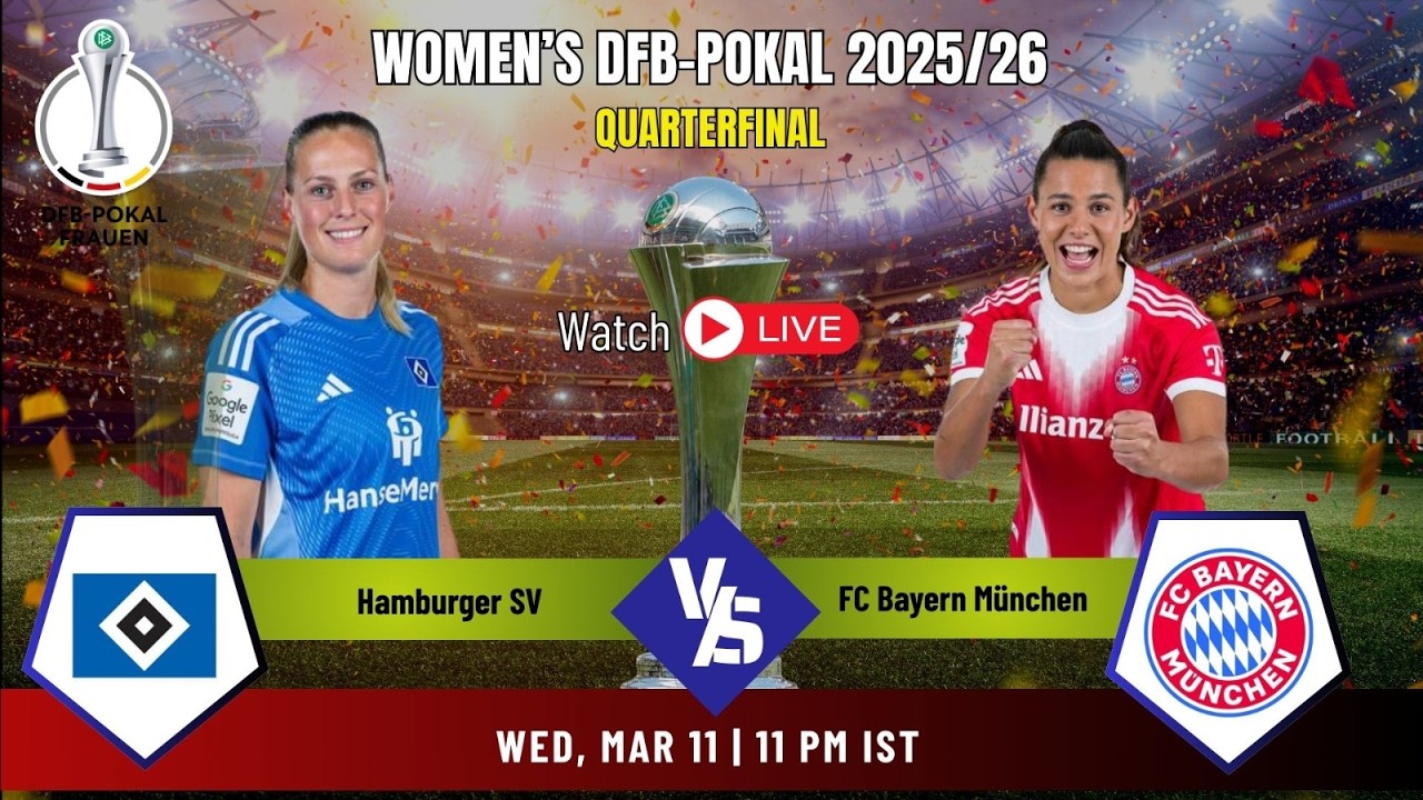 LIVE: Hamburger SV Vs. Bayern Munchen | Quarterfinal Clash | TV9 | Live Match Moments