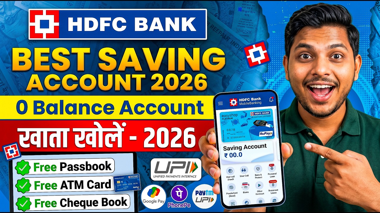 HDFC Bank Regular Saving Account Opening Online 2026 | Best Saving account in hdfc bank