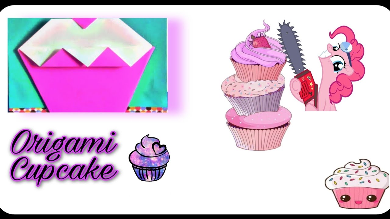 Origami Cupcake Tutorial |How to Make A Paper Cupcake |EASY ORIGAMI |PAPER IN ACTION