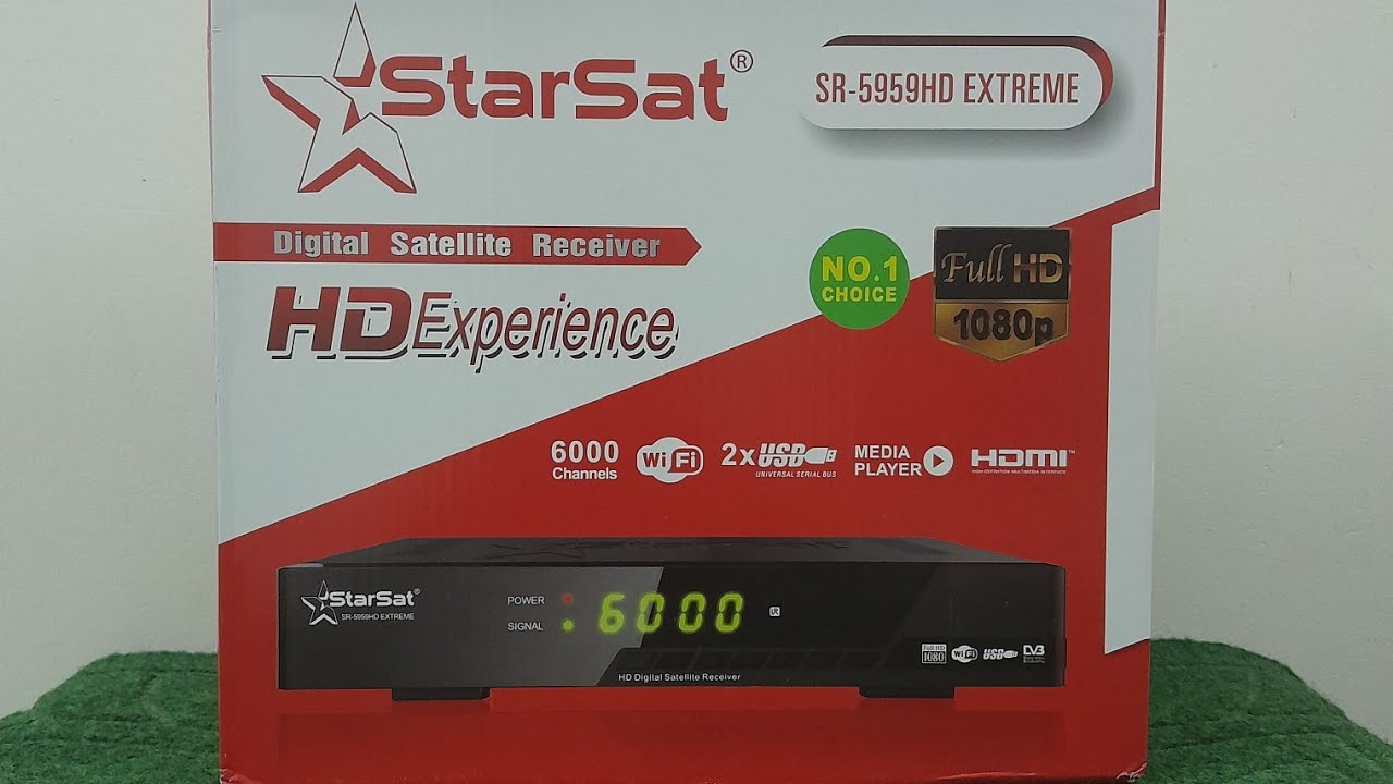 StarSat SR-5959HD Extreme H.264 Digital Satellite Receiver l 2x USB l G-MSCREEN l DLNA l 3G l Urdu