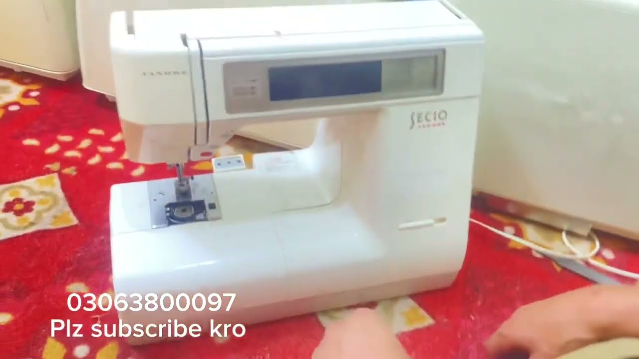 How to booben case problem solved thread janome secio machine