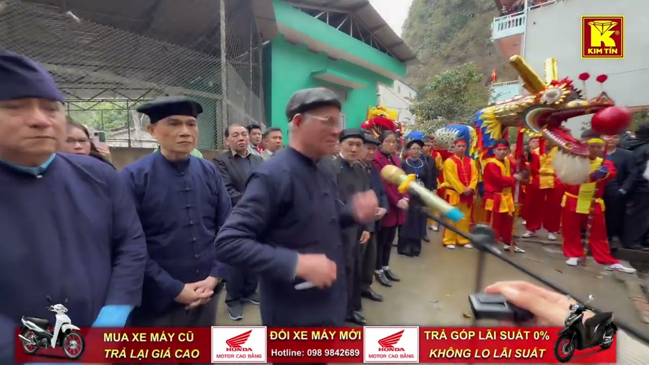Lễ Khai Quang mở Mắt Rồng Lễ hội Tranh Đầu Pháo thị trấn Quảng Uyên, huyện Quảng Hoà năm 2025
