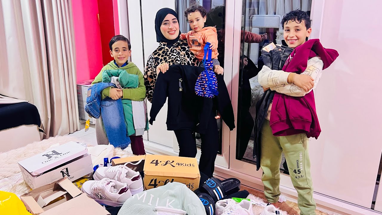 فرحة العيد💃ولادى ف رقبتى مقدرش أقصر ف حقهم👌خدتهم وفرحتهم بلبس العيد🥳