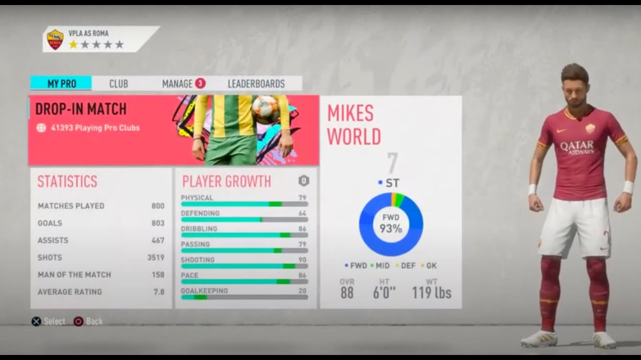 FIFA 20 PRO CLUBS BEST STRIKER BUILD STRONG/QUICK/COMPOSED